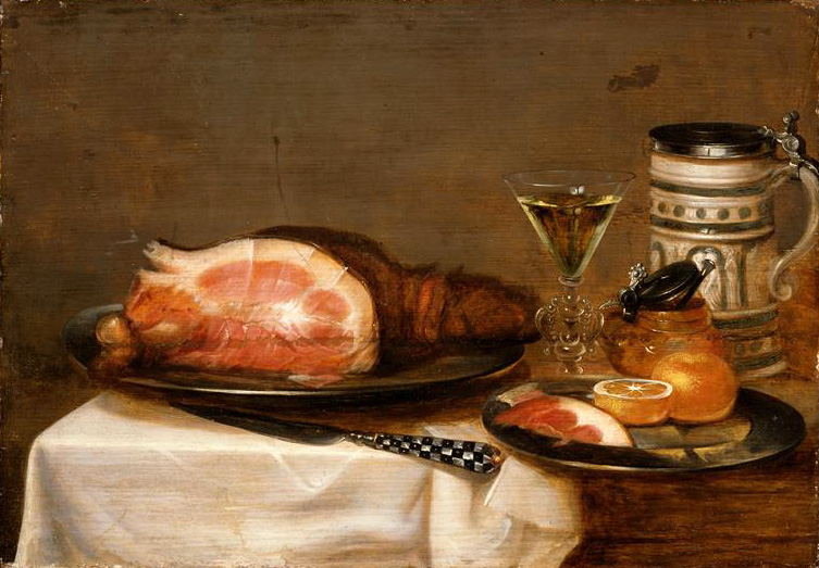 still life with bacon